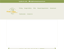 Tablet Screenshot of firstviewultrasound.com